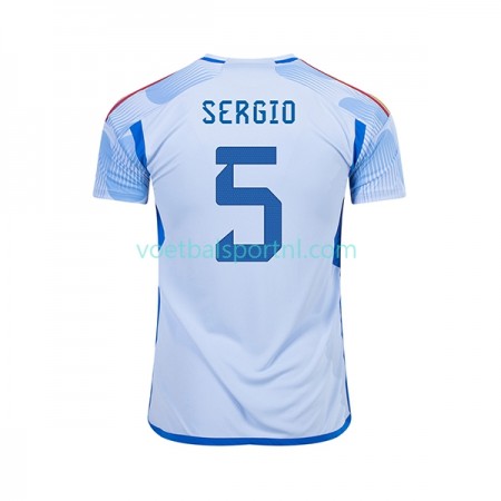 Spanje SERGIO BUSQUETS 5 Uit Shirt World Cup 2022